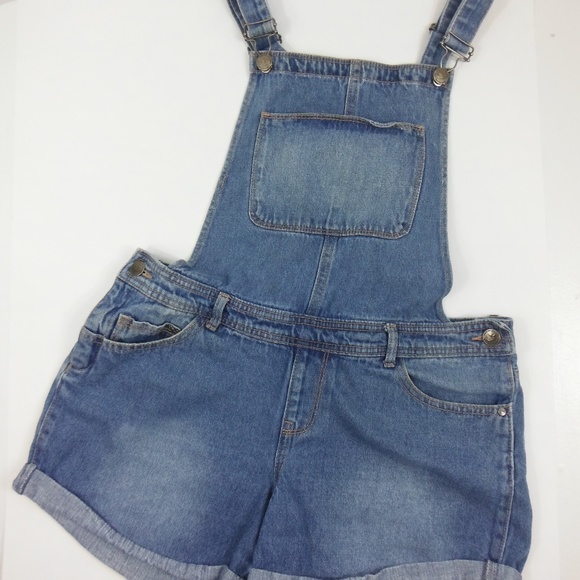 Dream Out Loud Selena Gomez Denim Overall Shorts-5 - Picture 1 of 8